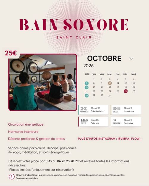 bain sonore vibra flow