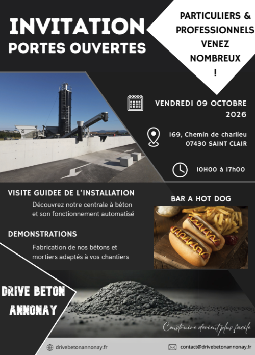 Portes ouvertes drive beton annonay