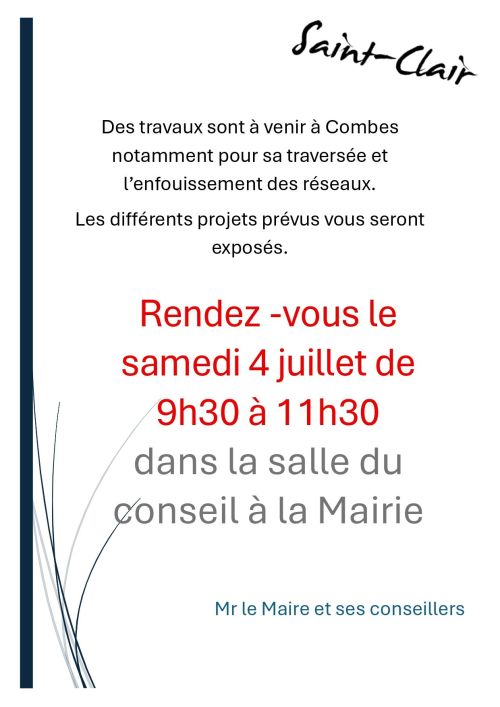 réunion d'information quartier combes