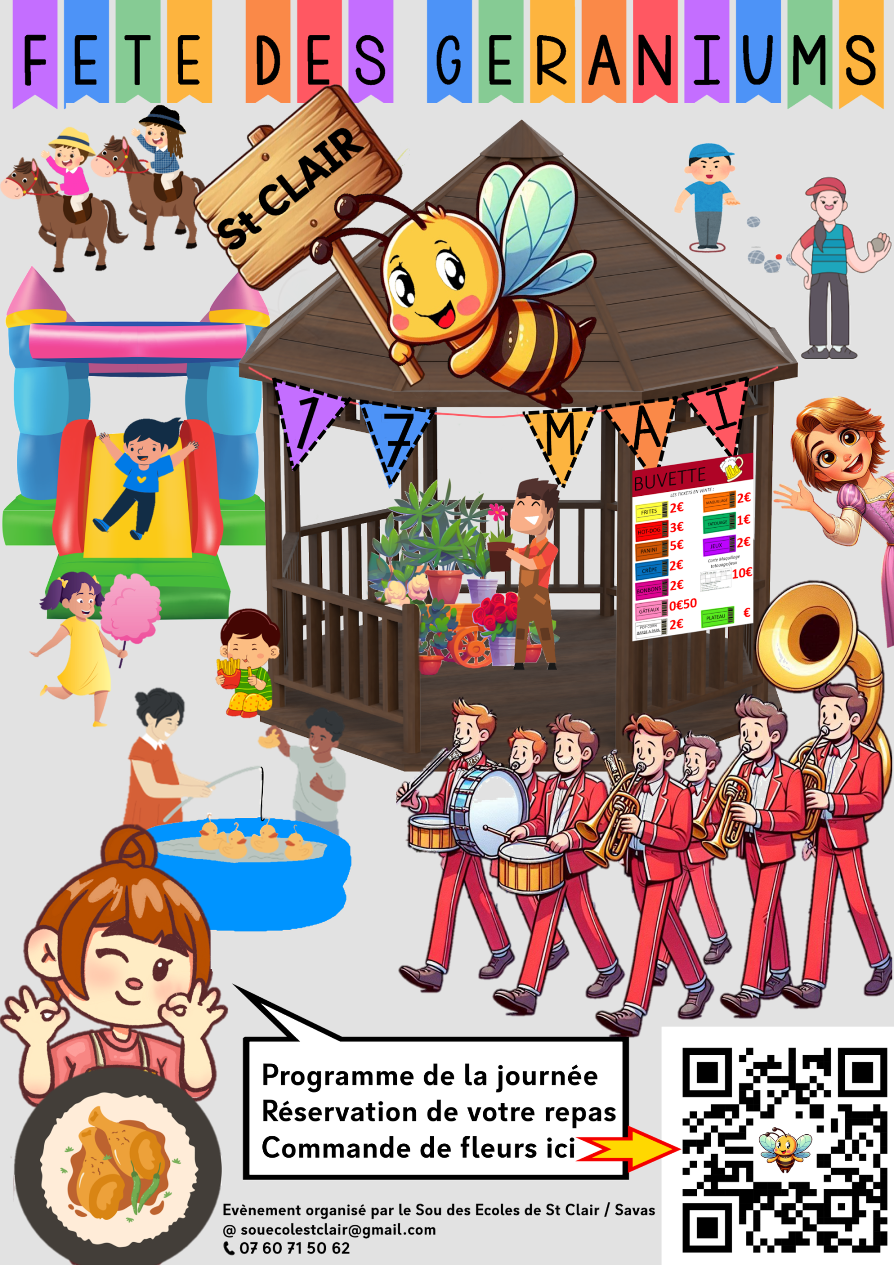 fête des géraniums de Saint Clair