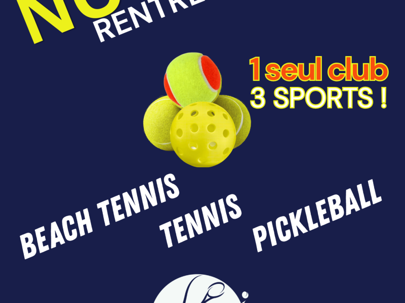 Rentrée 2026 Tennis Club