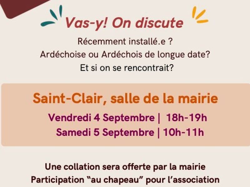 Vas-y ! On discute !