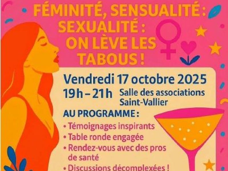 Soirée Féminité, Sensualité, Sexualité : on lève les tabous !
