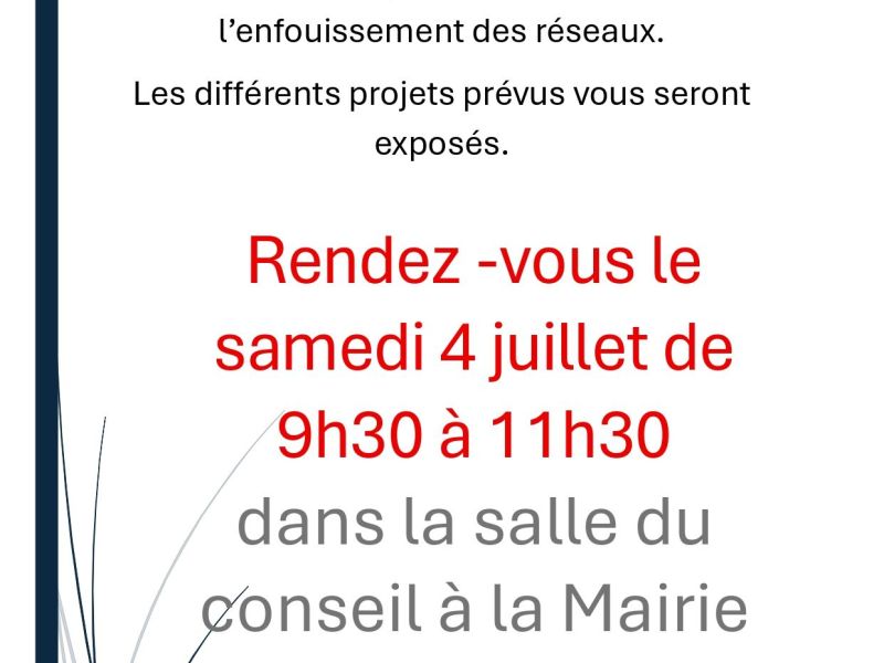 Réunion d'information quartier de COMBES