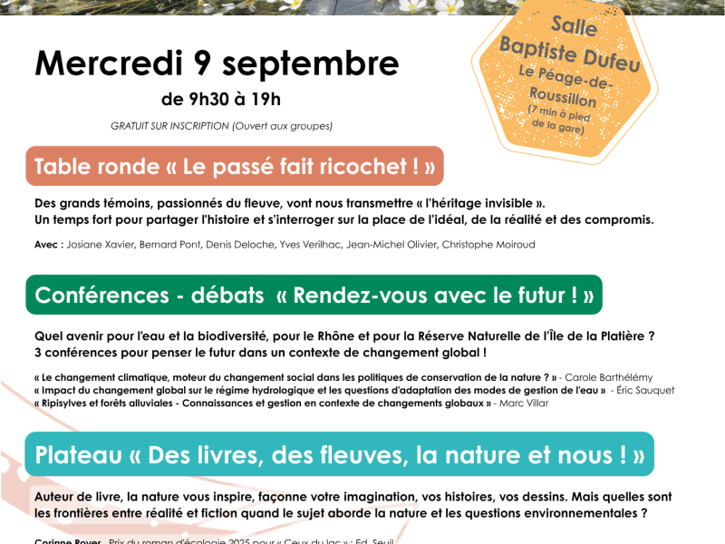 40 ans de la réserve naturelle de L'Ile de la Platière