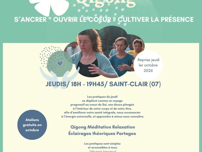 Rentrée 2026 du Zhineng Qigong