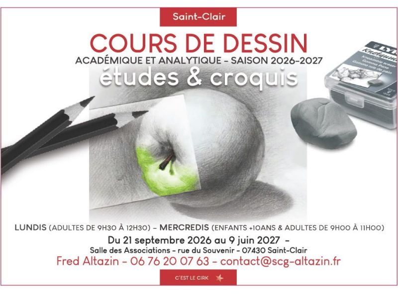Nouveau ! Cours de dessin !