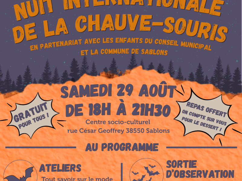 Nuit  internationale de la chauve-souris à Sablon