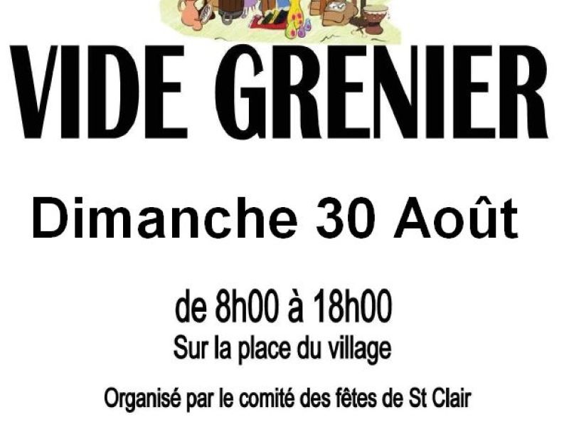 Vide grenier à Saint-Clair