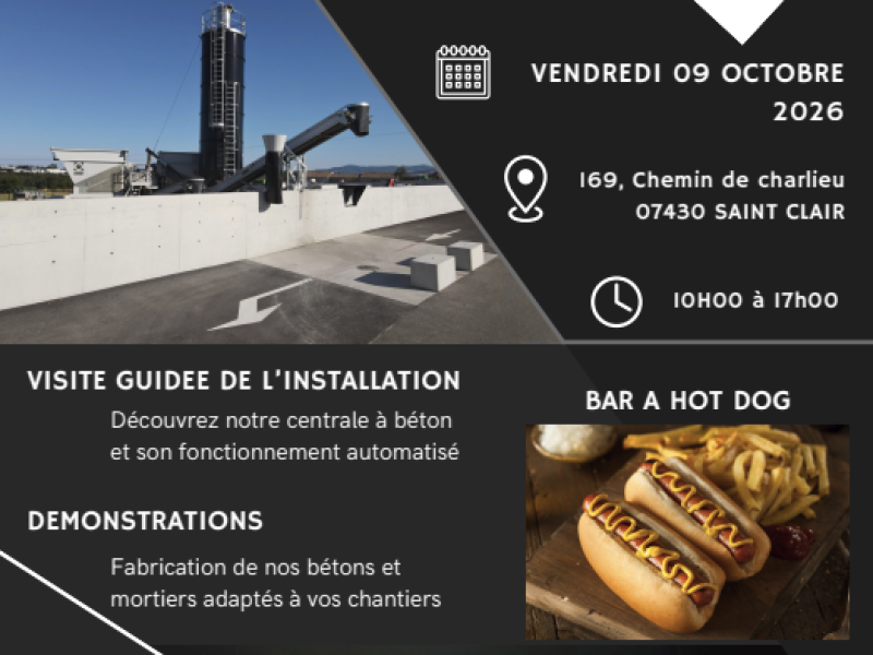 Portes ouvertes Drive Beton Annonay