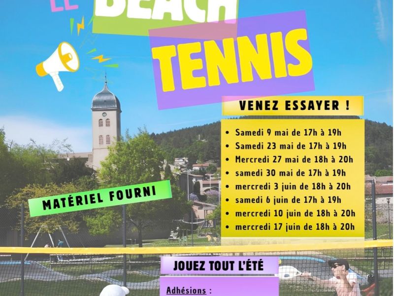 Découvrez le Beach Tennis !