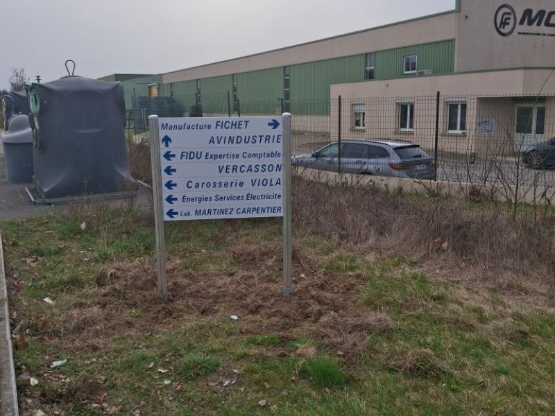 Signalétique à la Zone d’activité