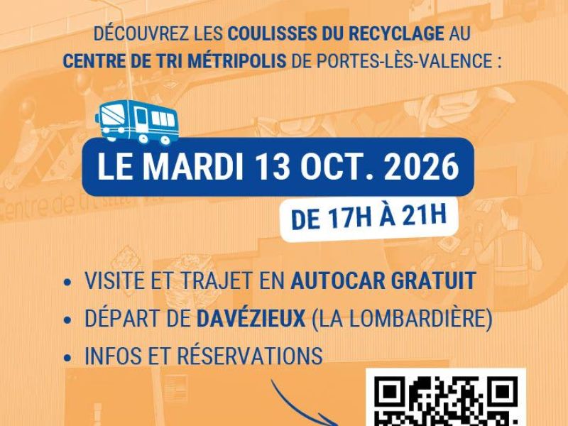 Visite du centre de tri MéTripolis