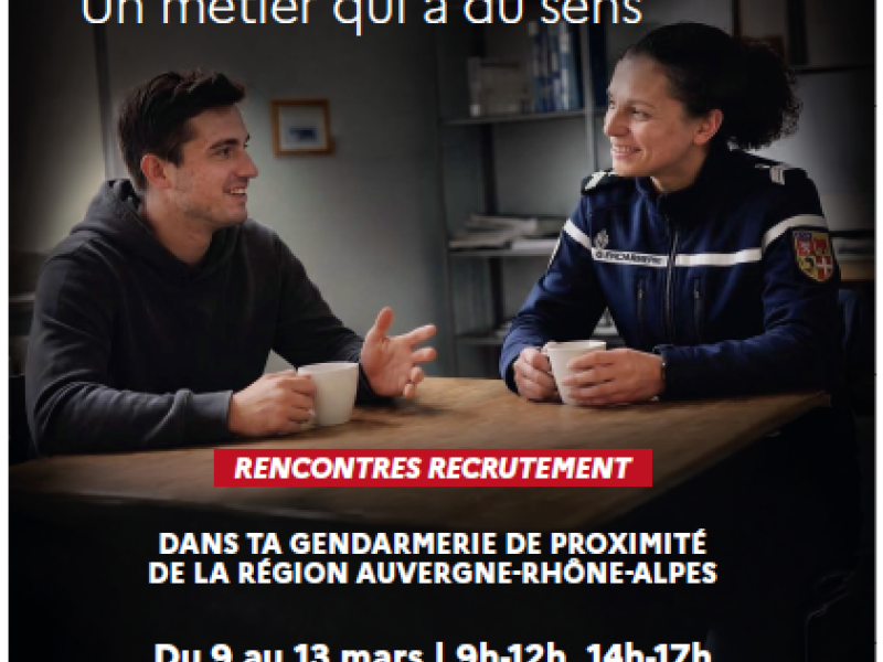 Campagne de recrutement Gendarmerie